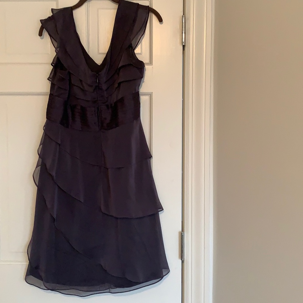 Adrianna Papell slate grey dress - Picture 3 of 5